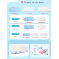 Detský priedušný vankúš 3v1 "Modrý"