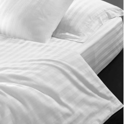 Posteľná bielizeň 140x200cm; 70x90cm Atlas Gradl Biely - česaný