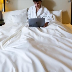 Antialergické obliečky na prikrývku 140x200 Nanobavlna® – režná biobavlna