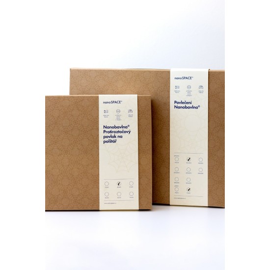 Povlečení pro alergiky Nanobavlna® – modrá 1+1 (140x200 / 140x220, 70x90cm)