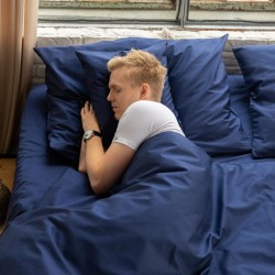 Povlečení pro alergiky na přikrývku 140x200 Nanobavlna® – modrá