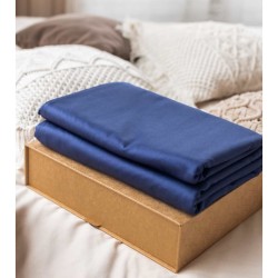 Prostěradlo na matraci s gumou Nanobavlna® – modrá